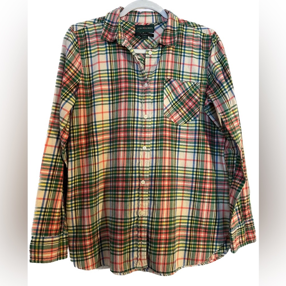 J. Crew “Always” Plaid Flannel Shirt 8
